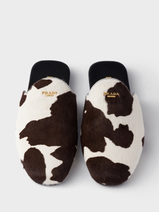 Prada Shoes - New Prada Calf hair mules 39.5 $1,220